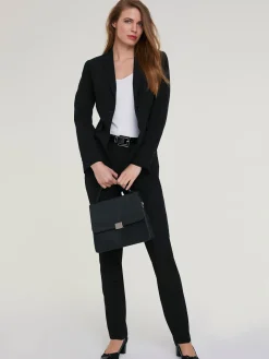 Tailleur pantalon coupe droite