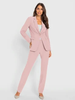 Tailleur pantalon coupe droite