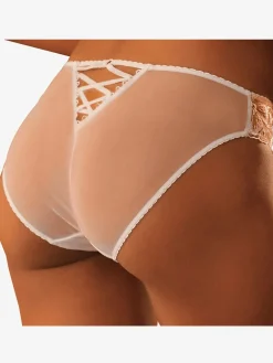 Tanga slip séduisant en sublime dentelle florale