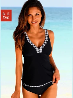 Tankini à armatures avec bretelles réglables