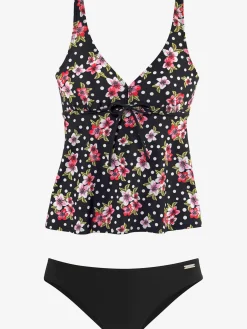 Tankini à armatures coupe évasée affinante