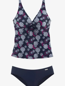 Tankini à armatures coupe évasée affinante