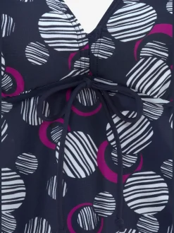 Tankini à armatures coupe évasée affinante
