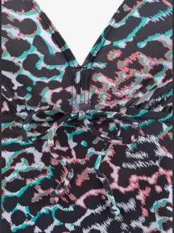 Tankini à armatures imprimé animal coloré