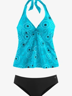 Tankini à armatures motif à pois nordique