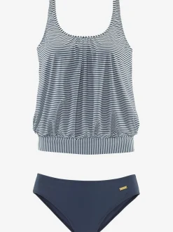 Tankini ample à rayures tendance