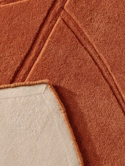 Tapis à poils longs tissé à la main