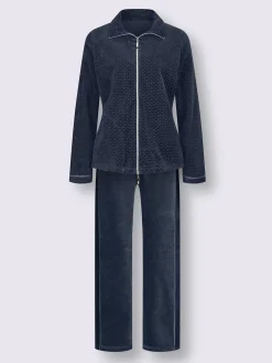 Tenue détente chandail en velours ras