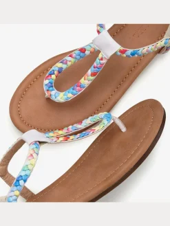 Tongs brides élastiques pour faciliter l'enfilage