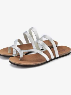 Tongs mules en cuir doux
