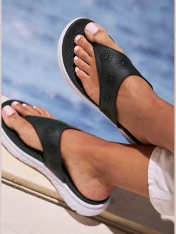Tongs mules ultra-légères avec semelle intérieure confortable