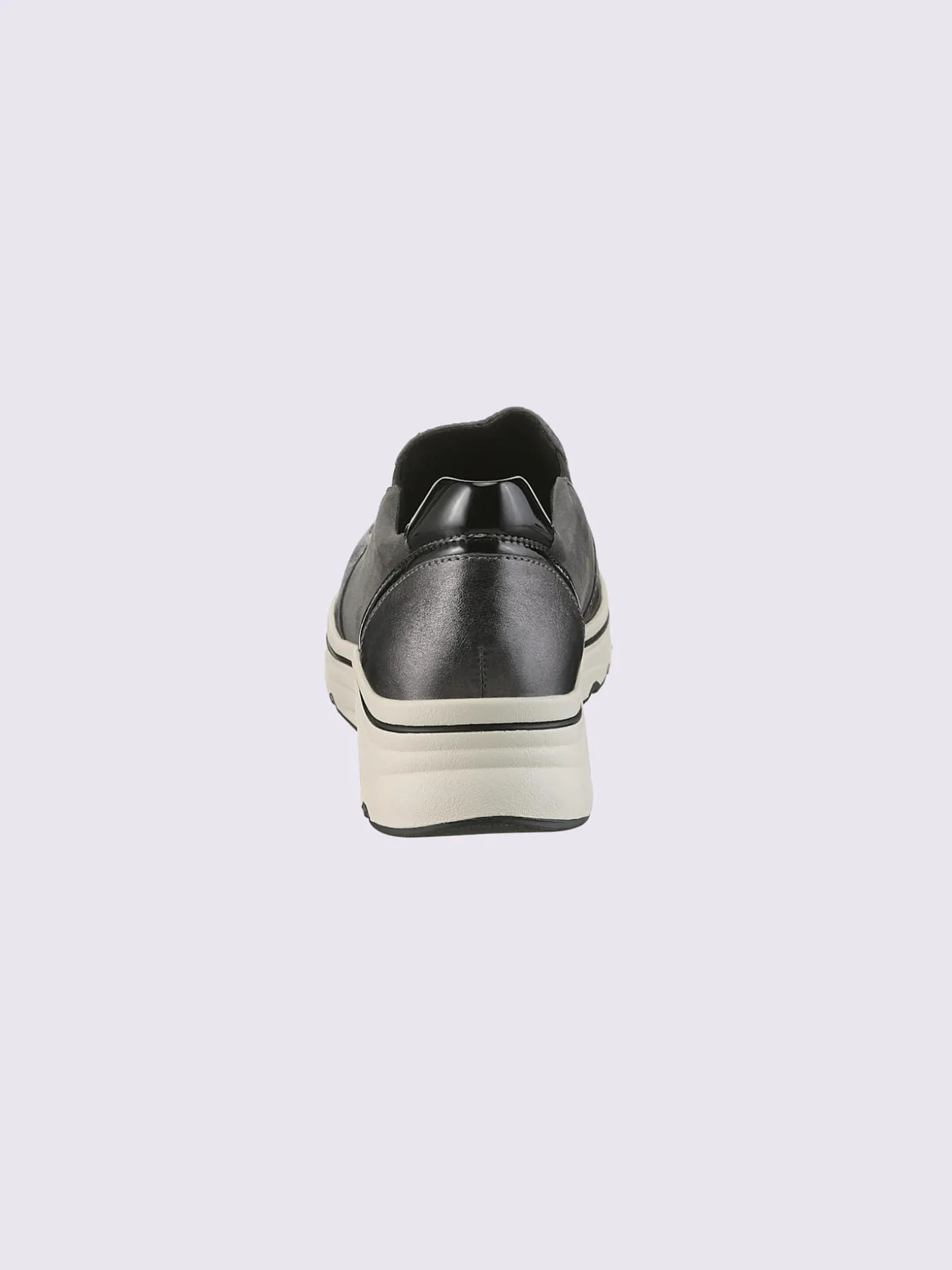 Trotteurs mélange de cuir velours et de cuir lisse