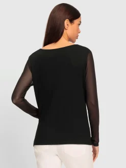 T-shirt à col bénitier