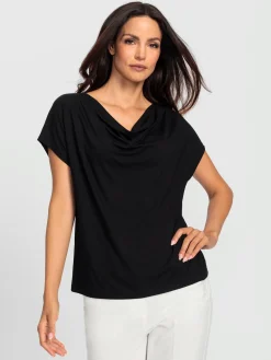 T-shirt à col bénitier viscose douce et fluide