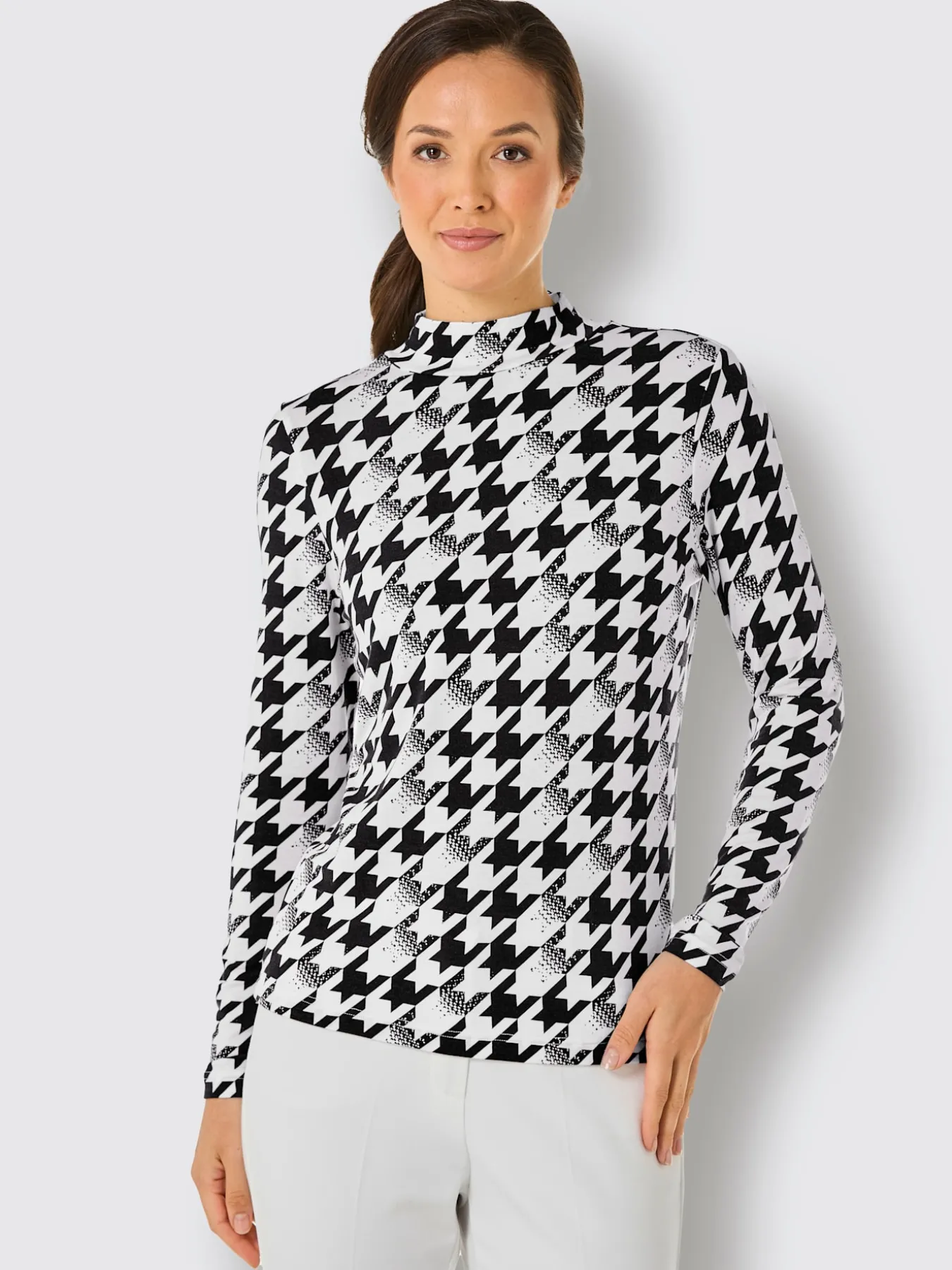 T-shirt à col montant