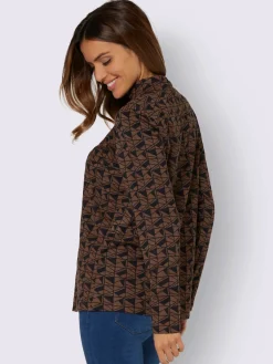 T-shirt à col montant 50% coton