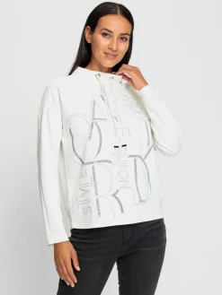 T-shirt à col montant 50% modal