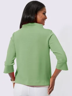 T-shirt à col montant 50% modal