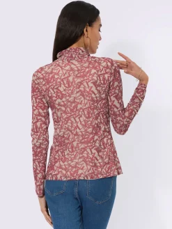 T-shirt à col montant avec viscose (ecovero)