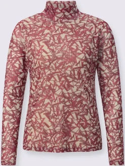 T-shirt à col montant avec viscose (ecovero)