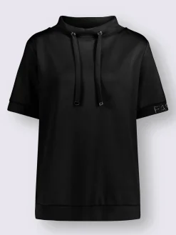 T-shirt à col montant mélange de modal doux