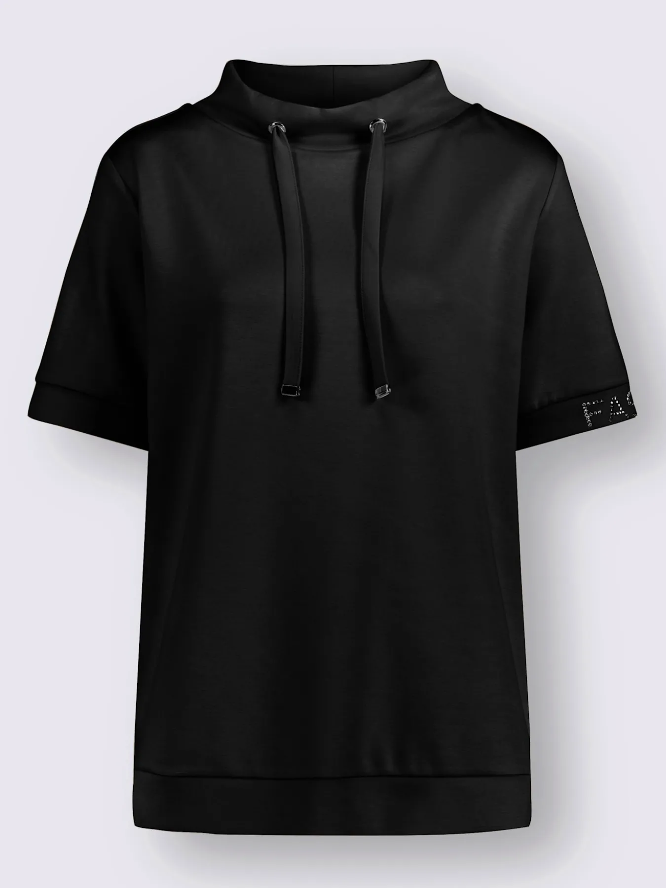 T-shirt à col montant mélange de modal doux