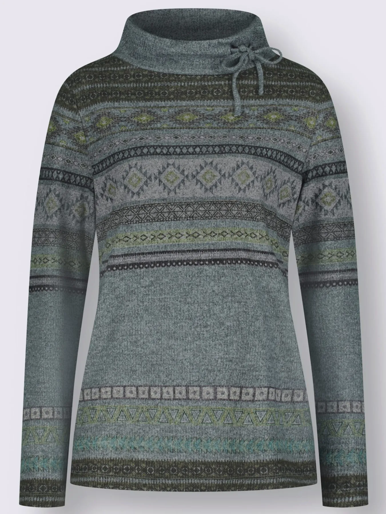 T-shirt à col montant motif imprimé