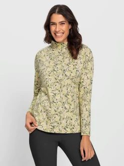 T-shirt à col montant qualité coton doux sur la peau