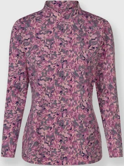 T-shirt à col montant qualité coton doux sur la peau