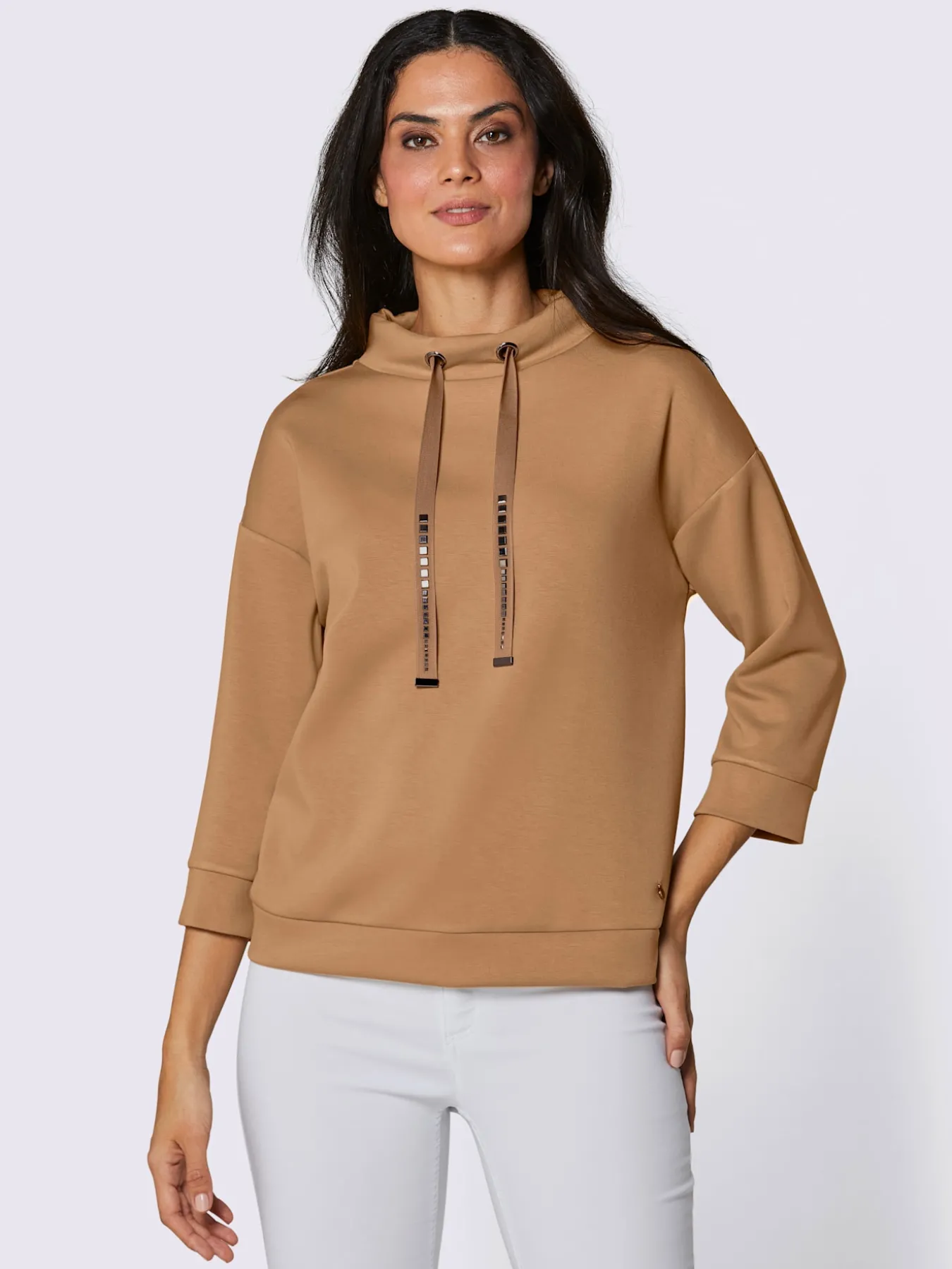 T-shirt à col montant ultra-doux avec modal