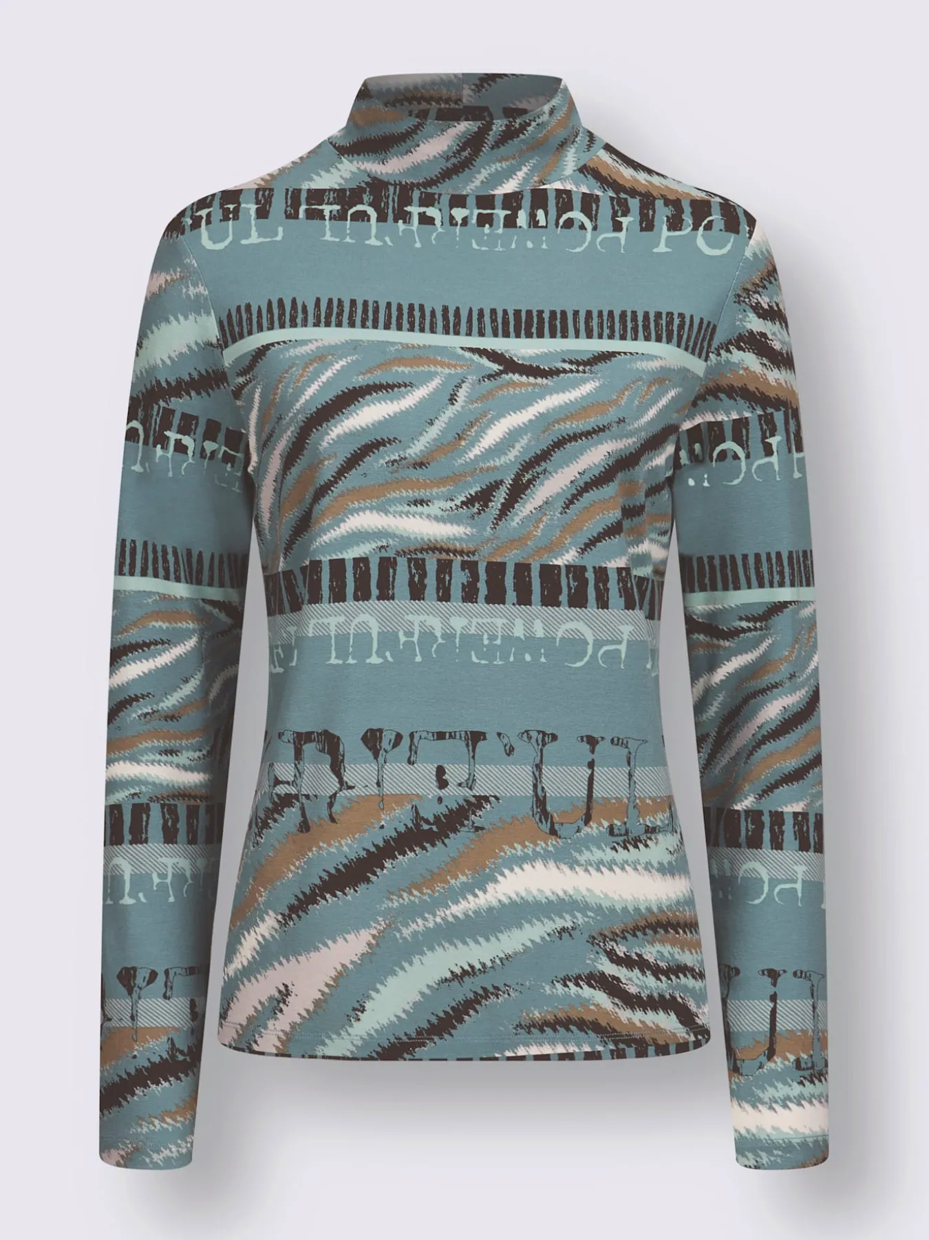 T-shirt à col montant viscose