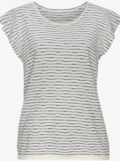T-shirt à col rond manches chauve-souris tendance