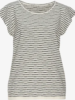 T-shirt à col rond manches chauve-souris tendance