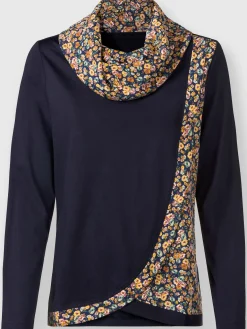 T-shirt à col roulé 50% coton et 50% modal