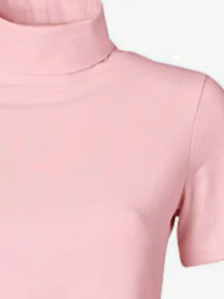T-shirt à col roulé basique facile à associer avec joli col roulé