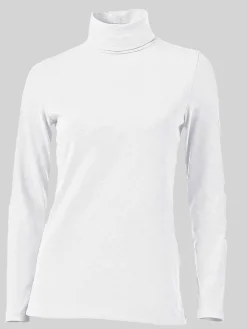 T-shirt à col roulé basique incontournable avec col roulé
