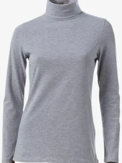 T-shirt à col roulé basique incontournable avec col roulé