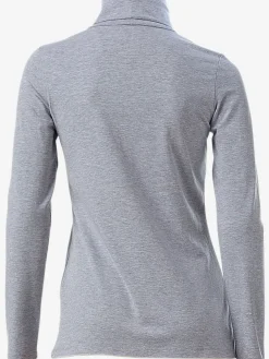 T-shirt à col roulé basique incontournable avec col roulé