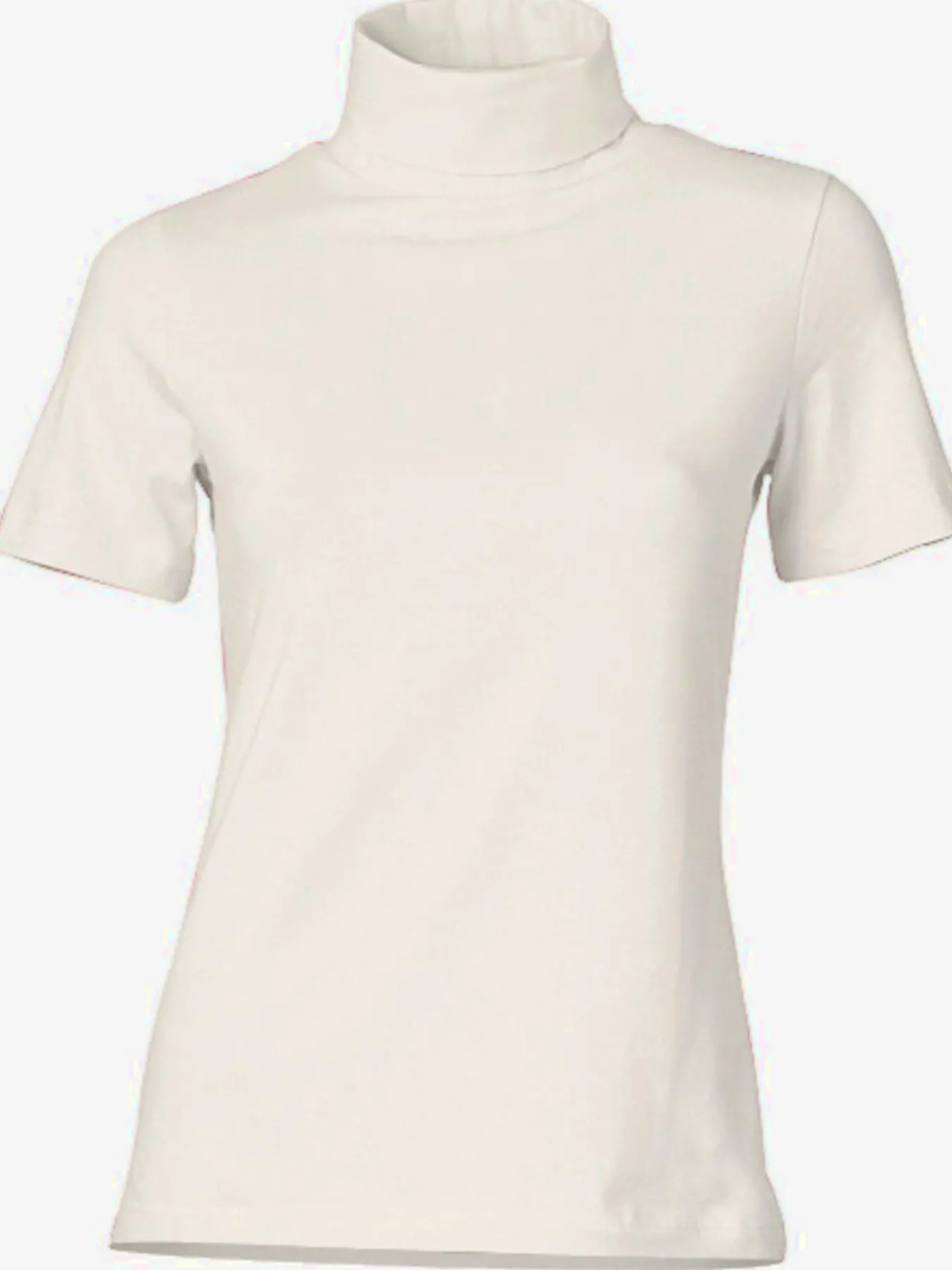 T-shirt à col roulé basique facile à associer avec joli col roulé