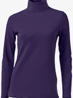 T-shirt à col roulé basique incontournable avec col roulé