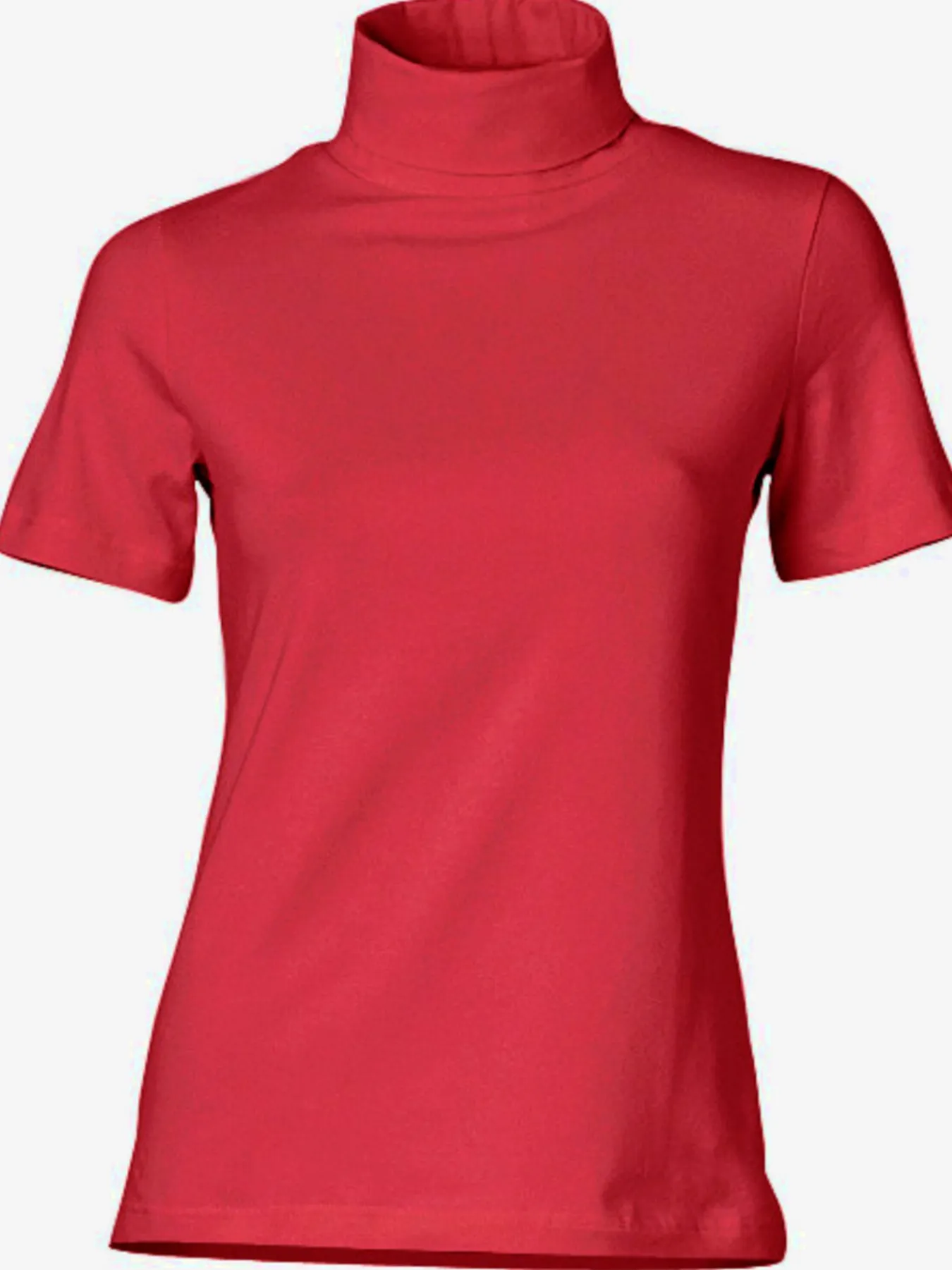 T-shirt à col roulé basique facile à associer avec joli col roulé