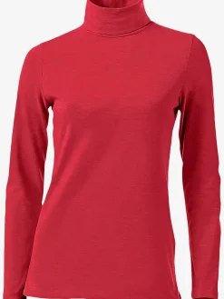 T-shirt à col roulé basique incontournable avec col roulé