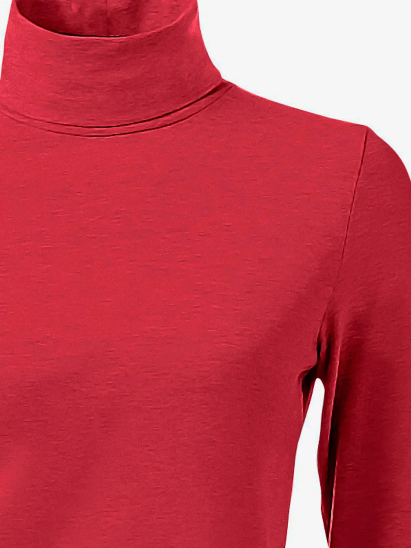 T-shirt à col roulé basique incontournable avec col roulé