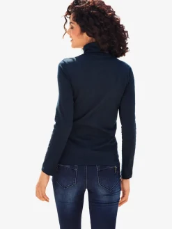 T-shirt à col roulé basique incontournable avec col roulé