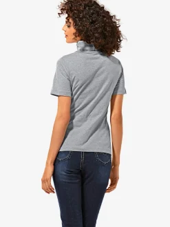 T-shirt à col roulé basique facile à associer avec joli col roulé