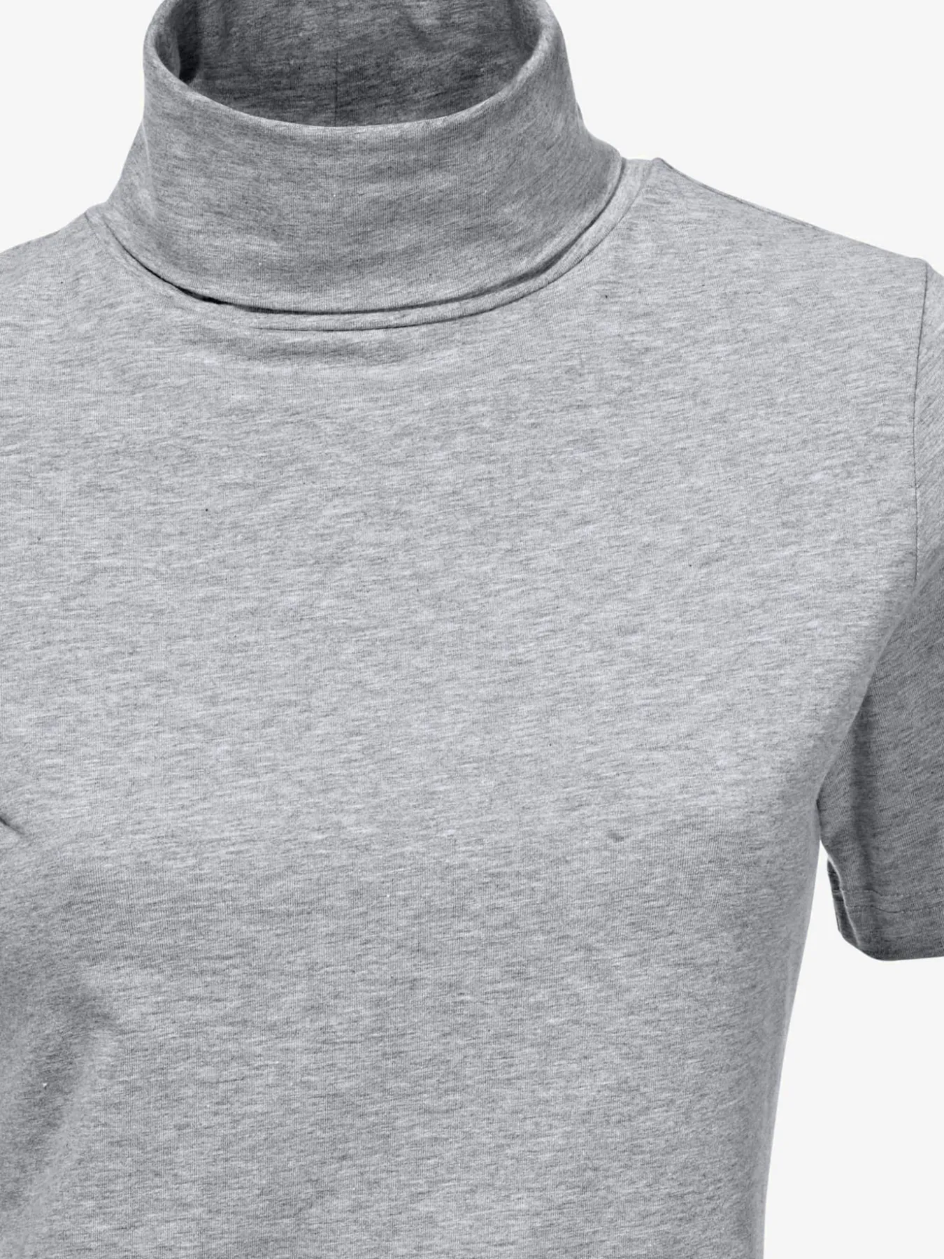 T-shirt à col roulé basique facile à associer avec joli col roulé
