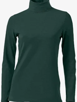 T-shirt à col roulé basique incontournable avec col roulé