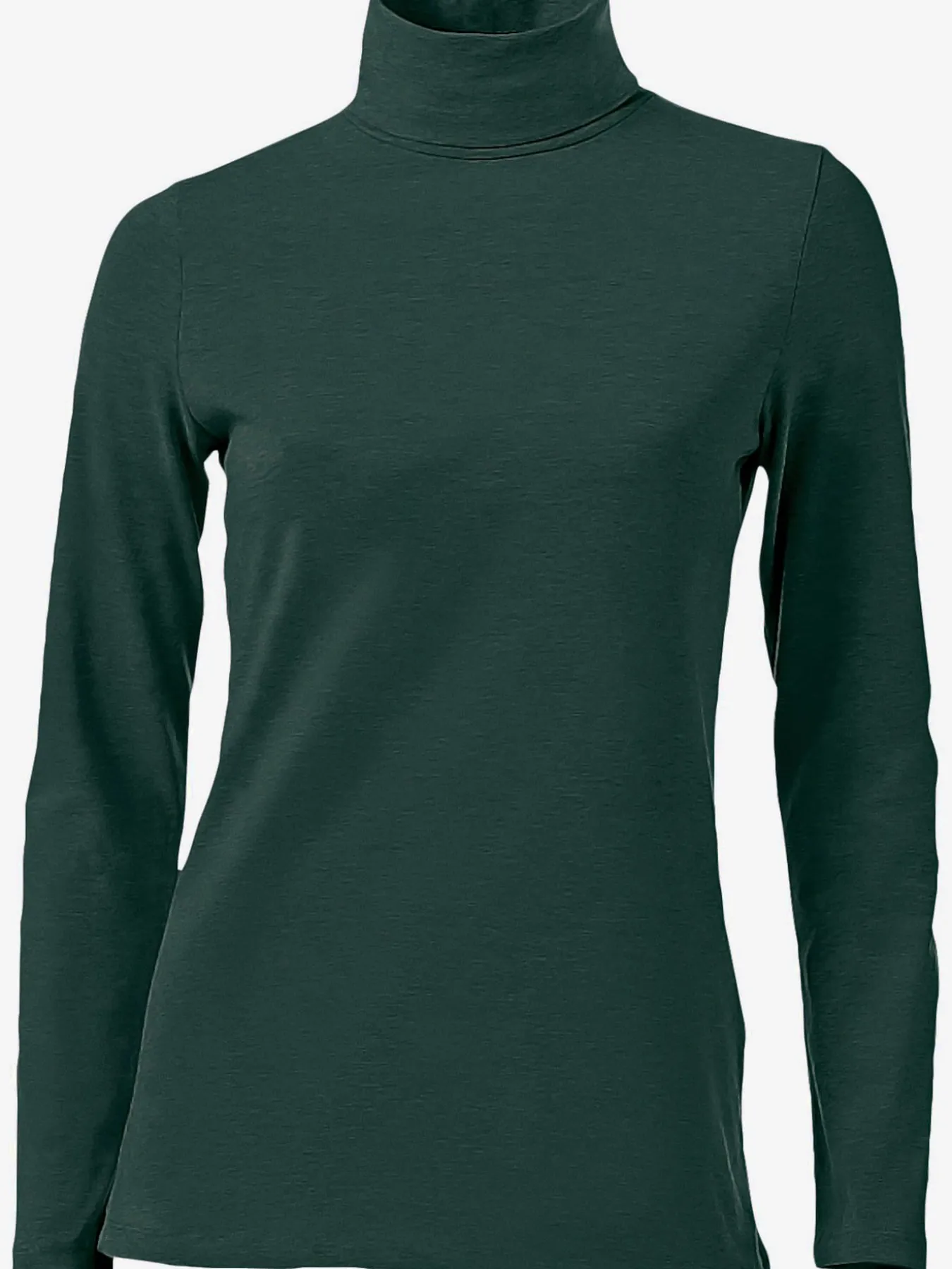 T-shirt à col roulé basique incontournable avec col roulé