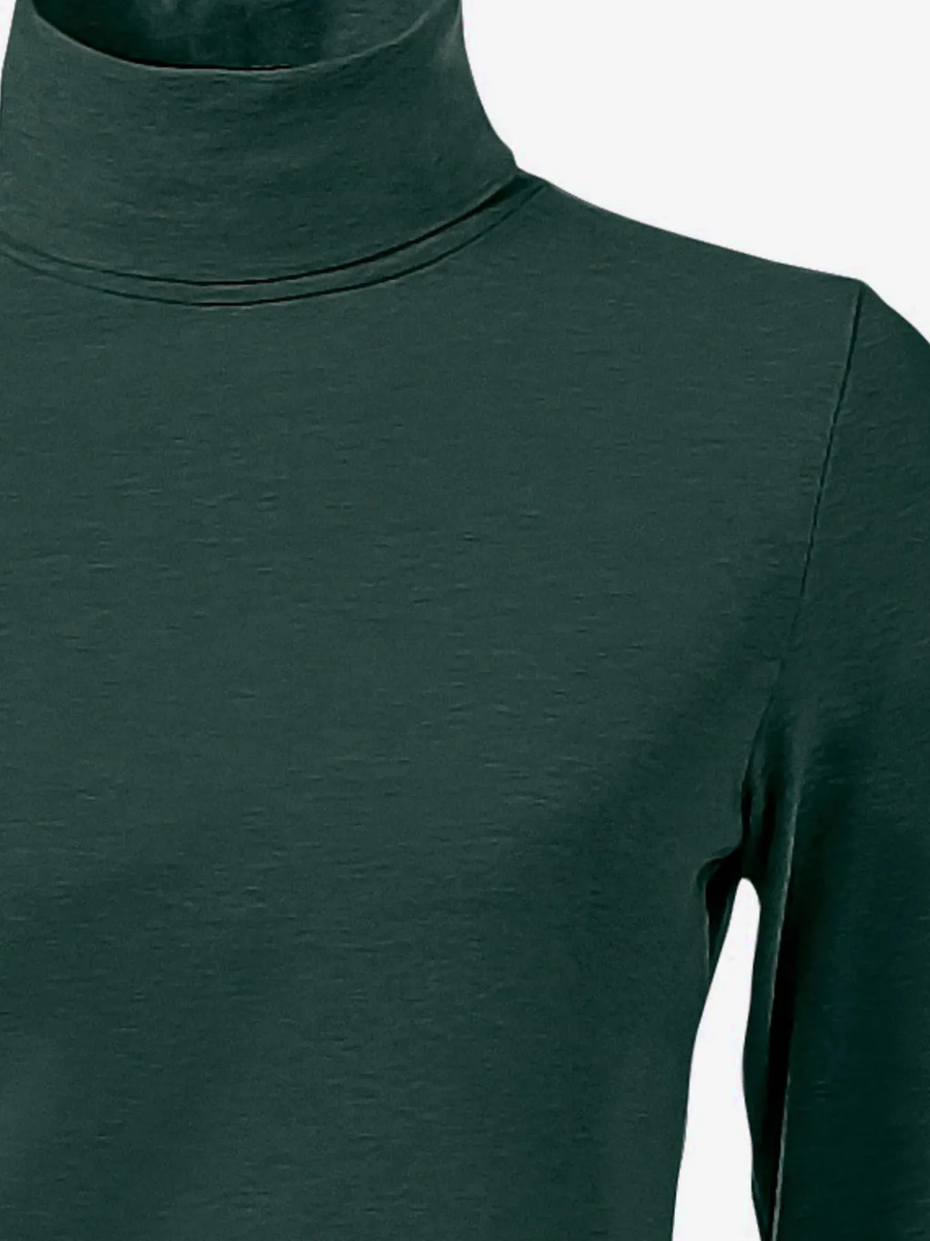 T-shirt à col roulé basique incontournable avec col roulé