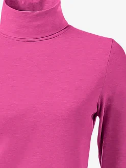 T-shirt à col roulé basique incontournable avec col roulé